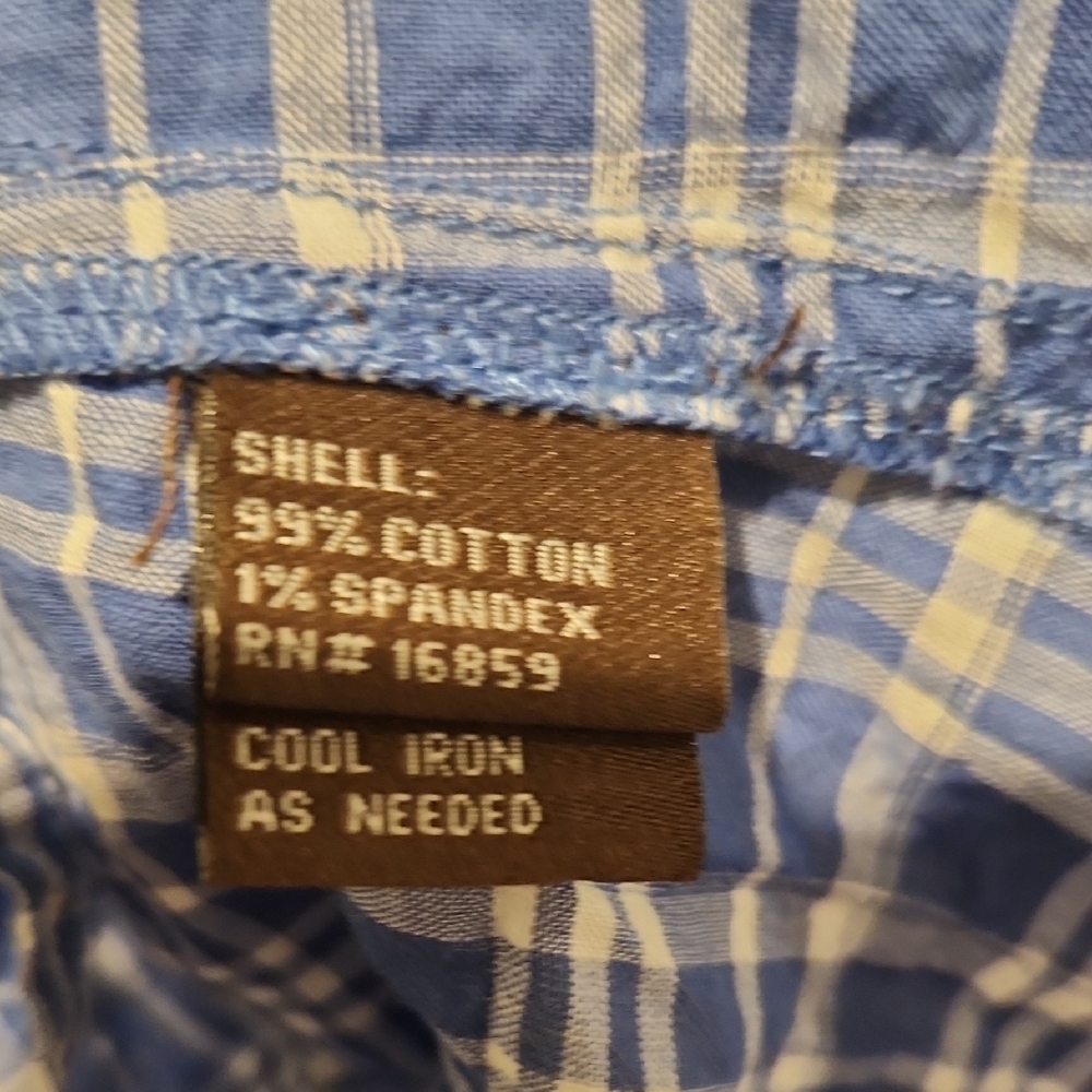 J. Mclaughlin Button Down Plaid Stretch Cotton Sh… - image 2